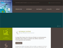 Tablet Screenshot of ecotope-flore-faune.com